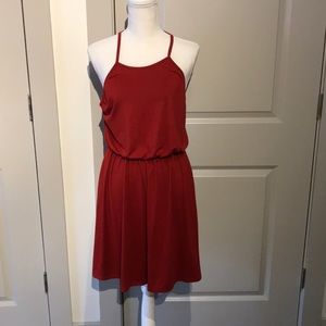 Drapey spaghetti strap summer dress